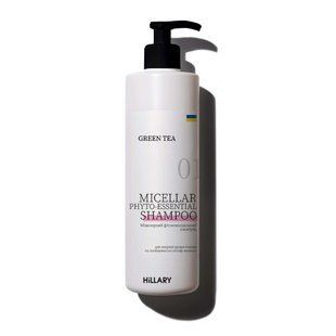 Міцелярний фітоесенціальний шампунь Green Tea Hillary Green Tea Micellar Phyto-essential Shampoo, 500 мл HI-07-159 фото