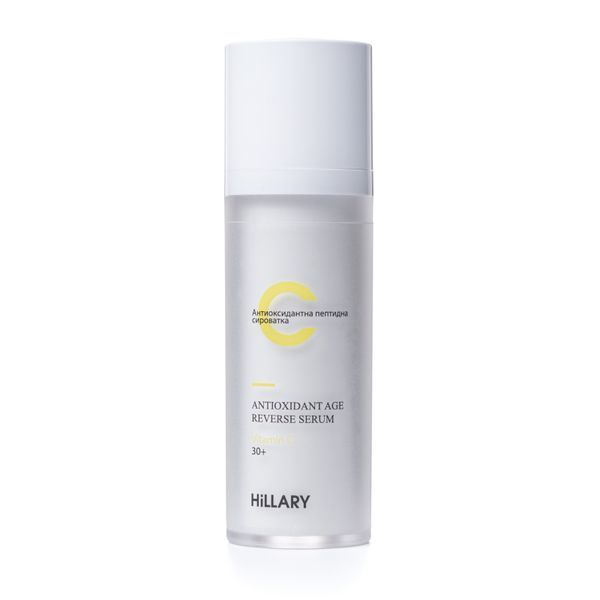 Антиоксидантна пептидна сироватка з вітаміном С Hillary Antioxidant Age Reverse Serum 30+, 30 мл HI-08-180 фото