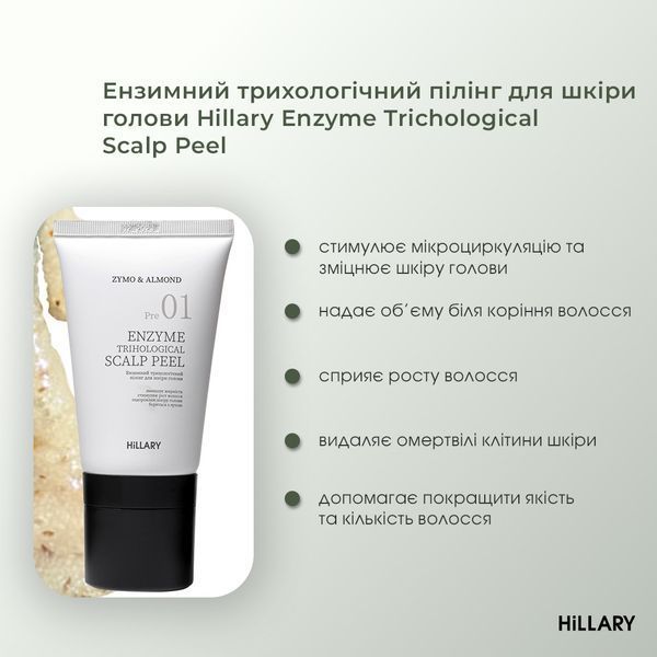 Ензимний пілінг для шкіри голови + Комплекс проти випадіння волосся Hillary Serenoa & РР Hair Loss Control K-11-071 фото