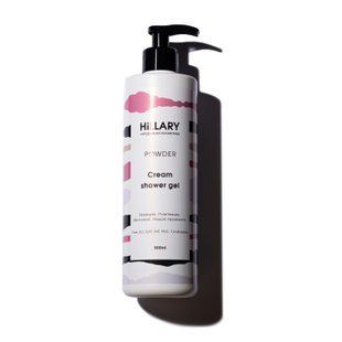 Натуральний крем-гель для душу Hillary POWDER Cream Shower Gel, 500 мл HI-01-080 фото