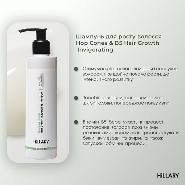 Ензимний пілінг для шкіри голови + Комплекс для росту волосся Hop Cones & B5 Hair Growth Invigorating K-11-473 фото