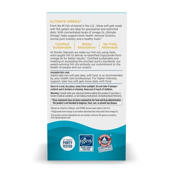 Ultimate Omega Fish Gels - 60 softgels 2023-10-5957 фото