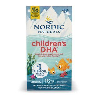 Children's DHA - 180 mini softgels 2023-10-5959 фото