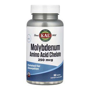 Molybdenum Amino Acid Chelate 250 mcg - 100 tabs 2023-10-7003 фото