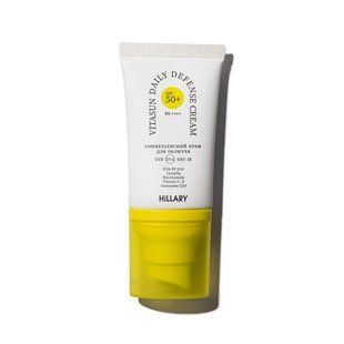 Сонцезахисний крем для обличчя SPF 50+ Hillary VitaSun Daily Defense Cream, 40 мл HI-08-519 фото