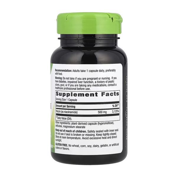 Niacinamide 500 mg - 100 caps 2023-10-6391 фото