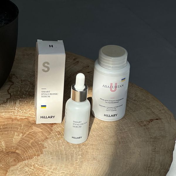 Убтан Hillary ASAI UBTAN, 100 мл + Гіалуронова сироватка Hillary Smart Hyaluronic, 30 мл HI-01-14 фото