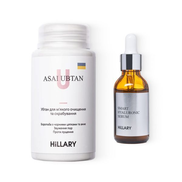 Убтан Hillary ASAI UBTAN, 100 мл + Гіалуронова сироватка Hillary Smart Hyaluronic, 30 мл HI-01-14 фото