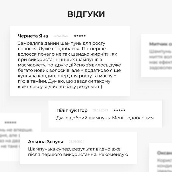 Шампунь для росту волосся Hillary Hop Cones & B5 Hair Growth Invigorating, 500 мл HI-07-279 фото