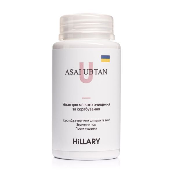 Убтан для м'якого очищення і скрабування Hillary ASAI UBTAN, 100 г HI-08-914 фото
