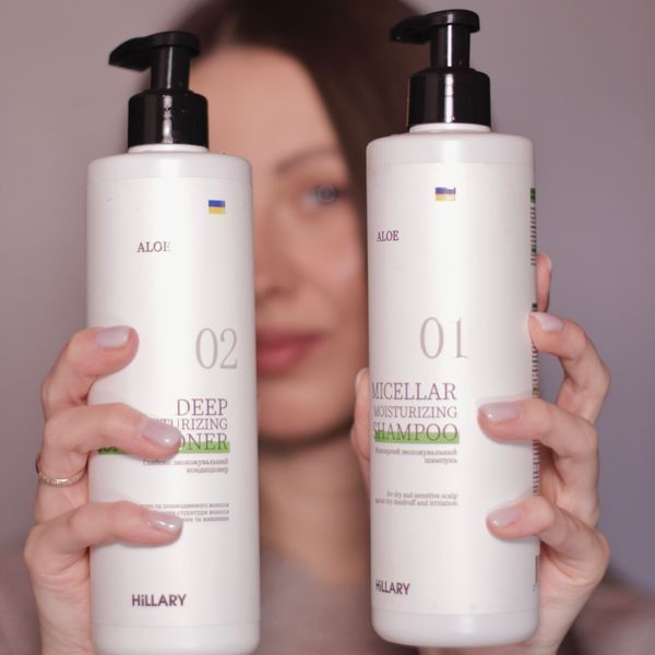 Глибоко зволожувальний кондиціонер Aloe Hillary Aloe Deep Moisturizing Сonditioner, 500 мл HI-07-776 фото