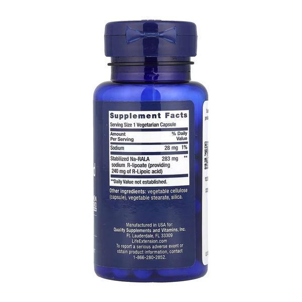 Super R-Lipoic Acid 240 mg - 60 vcaps 2023-10-5202 фото