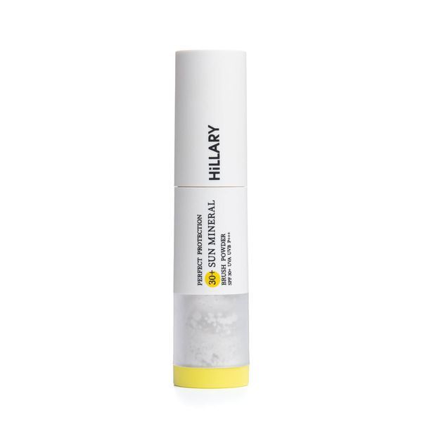 Сонцезахисна мінеральна пудра прозора з SPF 30+ Hillary Perfect Protection Sun Mineral Brush Powder Sheer Matte SPF 30+, 4 г HI-08-668 фото