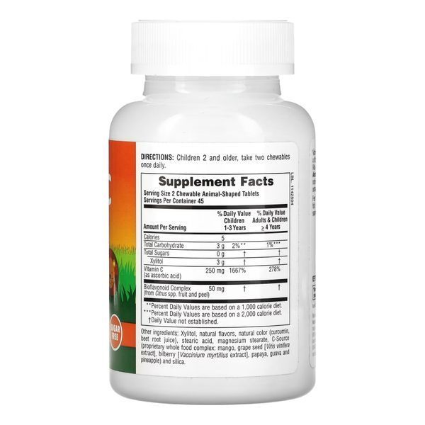 Kids Vit C Chewable Sugarfree - 90 tabs 2022-10-2844 фото