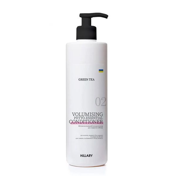 Фітоесенціальний кондиціонер для надання об&rsquo;єму Green Tea Hillary Green Tea Volumising Phyto-essential Conditioner, 500 мл HI-07-030 фото