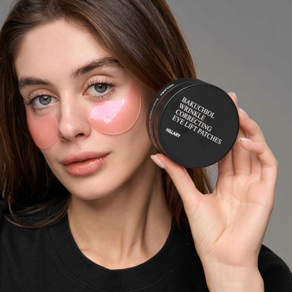 Освіжаючі та Розгладжувальні патчі під очі Hillary Bacuchiol Wrinkle Correcting & Vitamin C Refreshing K-11-653 фото