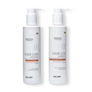 Шампунь + Кондиціонер проти випадіння волосся Hillary Serenoa & РР Hair Loss Control Shampoo K-11-962 фото