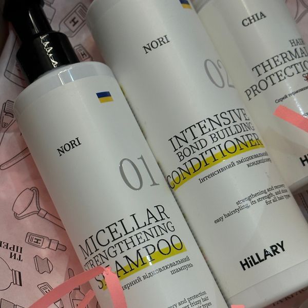 Міцелярний відновлювальний шампунь Norі Hillary Nori Micellar Strengthening Shampoo, 250 мл HI-07-352 фото
