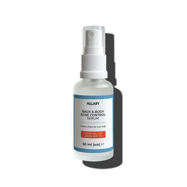 Сироватка для проблемної шкіри з саліциловою кислотою Hillary Back & Body Acne Control Serum, 50 мл HI-08-836 фото