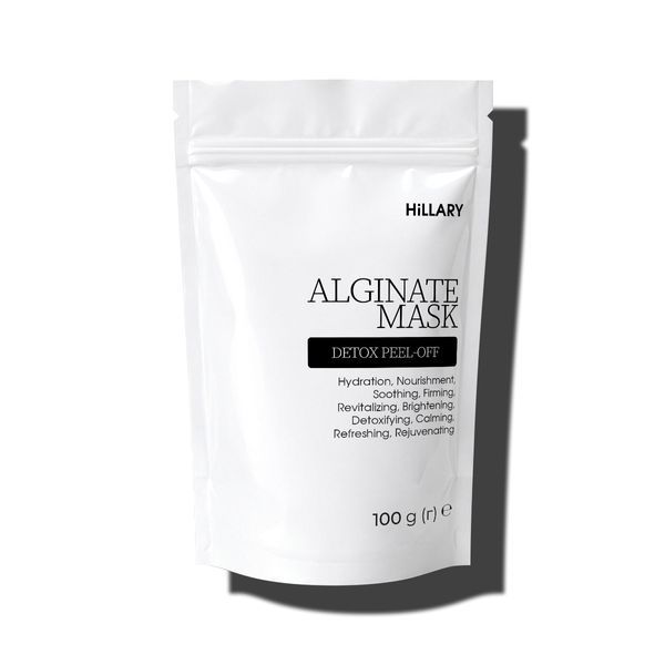 Вугільна альгінатна детокс-маска Hillary Charcoal Detox Peel-off Mask, 100 г HI-08-342 фото