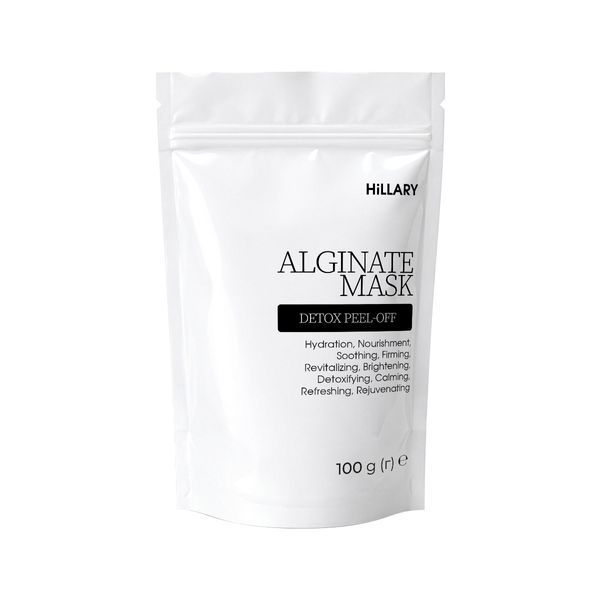 Вугільна альгінатна детокс-маска Hillary Charcoal Detox Peel-off Mask, 100 г HI-08-342 фото