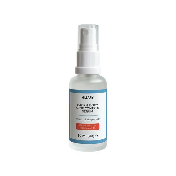 Сироватка для проблемної шкіри з саліциловою кислотою Hillary Back & Body Acne Control Serum, 50 мл HI-08-836 фото