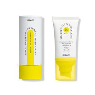 Сонцезахисна мінеральна пудра прозора з SPF 30 + Сонцезахисний крем для обличчя SPF 30+ K-11-248 фото