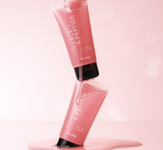 Пептидно-колагенова маска-плівка Hillary Collagen & Peptide Lifting Mask (Pink Edition), 90 мл HI-08-641 фото