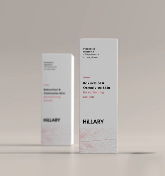 Оновлююча сироватка з біо-ретинолом та осмолітами Hillary Bakuchiol & Osmolytes Skin Resurfacing Serum, 30 мл HI-08-373 фото