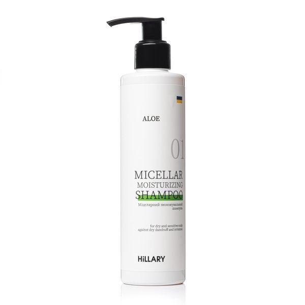 Міцелярний зволожувальний шампунь Aloe Hillary Aloe Micellar Moisturizing Shampoo, 250 мл HI-07-294 фото