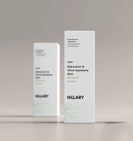 Регенеруюча сироватка з біо-ретинолом та скваланом Hillary Bakuchiol & Olive Squalane Skin Renewal Serum, 30 мл HI-08-280 фото