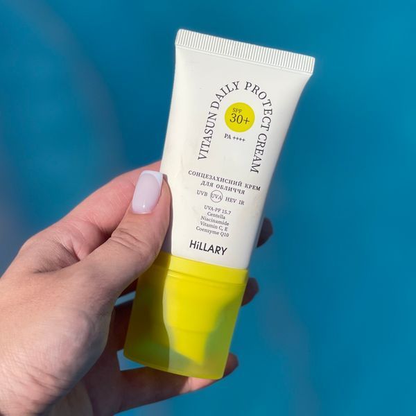 Сонцезахисний крем для обличчя SPF 30+ Hillary VitaSun Daily Protect Cream, 40 мл HI-08-400 фото