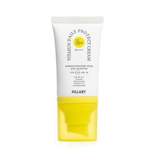 Сонцезахисний крем для обличчя SPF 30+ Hillary VitaSun Daily Protect Cream, 40 мл HI-08-400 фото