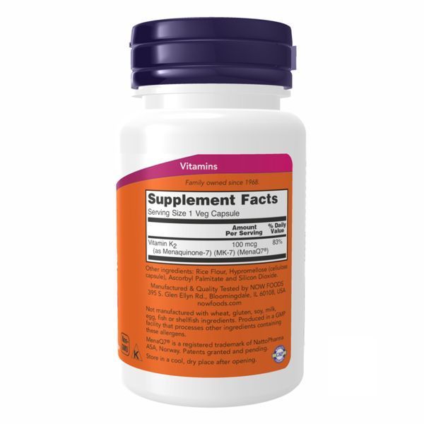 Vitamin K-2 (MK7) 100 mcg - 60 vcaps 2022-10-0461 фото