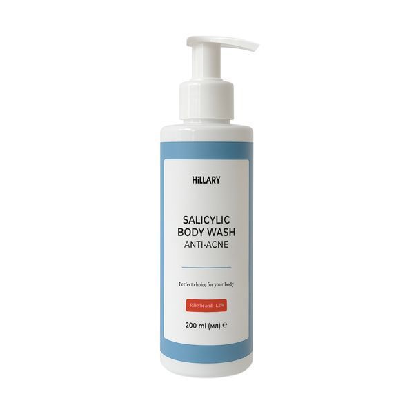 Очищувальний гель для тіла з саліциловою кислотою Hillary Anti-Acne Salicylic Body Wash, 200 мл HI-01-427 фото