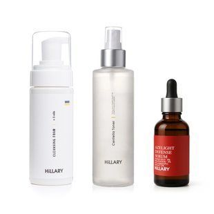 Комплекс для нормального типу шкіри з азелаїновою кислотою Hillary Skincare Set for Normal Skin with Azelaic Acid K-11-160 фото
