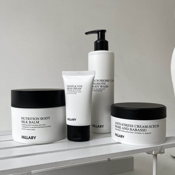 Крем-гель для душу з пребіотиками Hillary Microbiome Care Prebiotic Body Wash, 250 мл HI-01-627 фото
