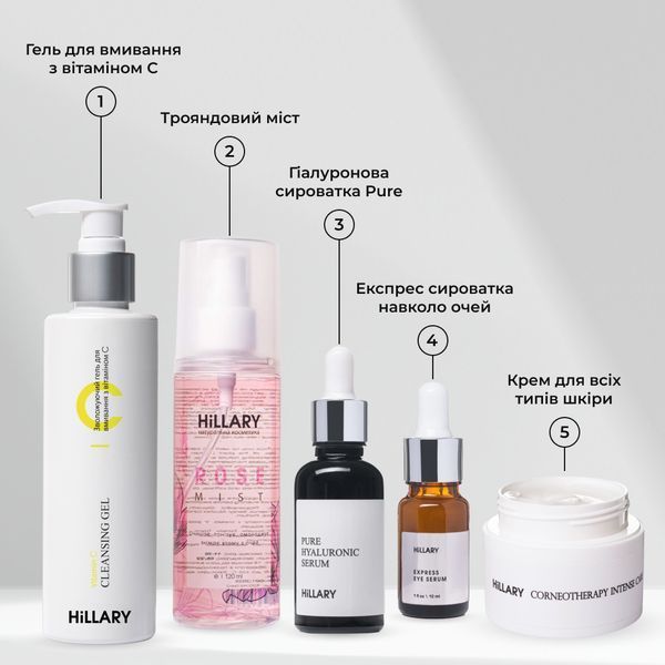Антивіковий базовий догляд для обличчя Hillary Basic Anti-Aging Care K-11-812 фото