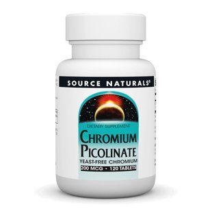 Chromium Picolinate 200 mcg Yeast Free - 120 tabs 2023-10-5118 фото