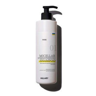 Міцелярний відновлювальний шампунь Norі Hillary Nori Micellar Strengthening Shampoo, 500 мл HI-07-977 фото