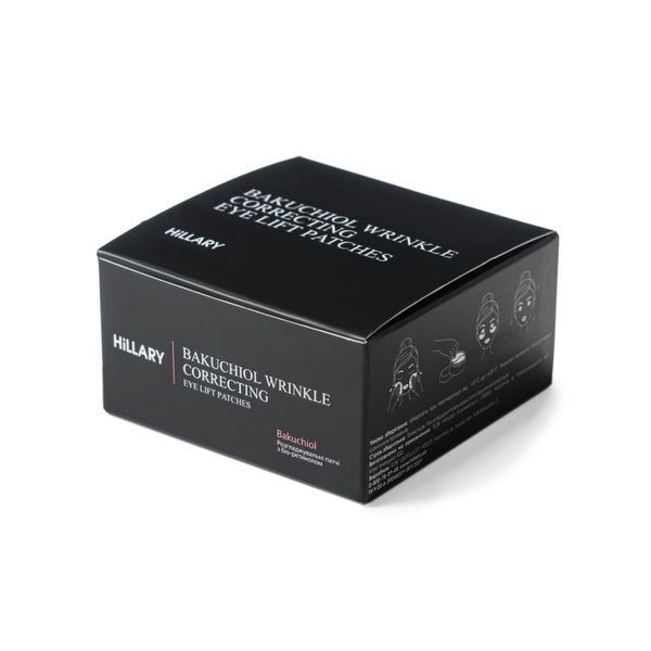Розгладжувальні патчі з біо-ретинолом Hillary Bacuchiol Wrinkle Correcting & Eye Lift Patches, 60 шт HI-08-673 фото