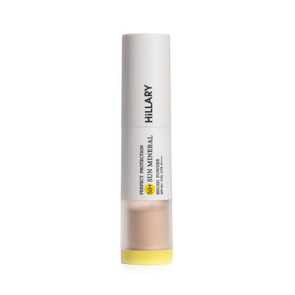Сонцезахисна мінеральна пудра натуральна бежева з SPF 50+ Hillary Perfect Protection Sun Mineral Brush Powder SPF 50+, 4 г HI-08-570 фото