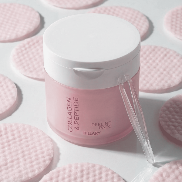 Відлущувальні тонер-педи з колагеном та пептидами Hillary Collagen & Peptide Peeling Pads, 60 шт HI-08-444 фото