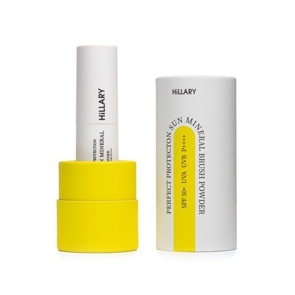 Сонцезахисна мінеральна пудра натуральна бежева з SPF 50+ Hillary Perfect Protection Sun Mineral Brush Powder SPF 50+, 4 г HI-08-570 фото