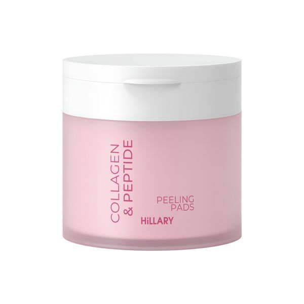Відлущувальні тонер-педи з колагеном та пептидами Hillary Collagen & Peptide Peeling Pads, 60 шт HI-08-444 фото