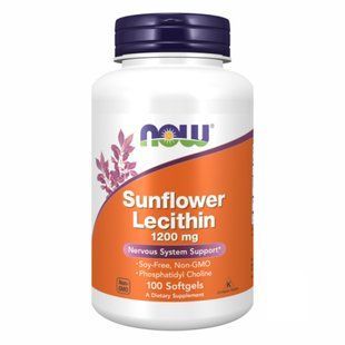 Sunflower Lecithin 1200 mg - 100 sgels 2022-10-0076 фото