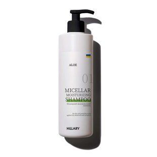 Міцелярний зволожувальний шампунь Aloe Hillary Aloe Micellar Moisturizing Shampoo, 500 мл HI-07-568 фото