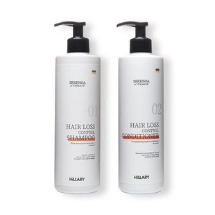 Шампунь + Кондиціонер Hillary Serenoa & РР Hair Loss Control, 500 мл K-11-208 фото
