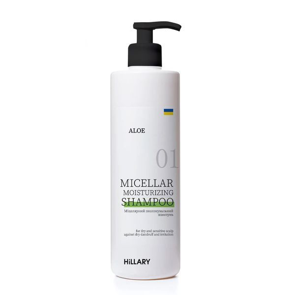 Міцелярний зволожувальний шампунь Aloe Hillary Aloe Micellar Moisturizing Shampoo, 500 мл HI-07-568 фото