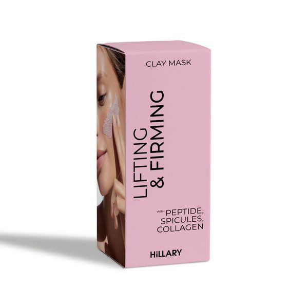Ліфтинг-маска для обличчя та шиї Hillary Collagen & Peptide Lifting Clay Mask, 90 мл HI-08-458 фото